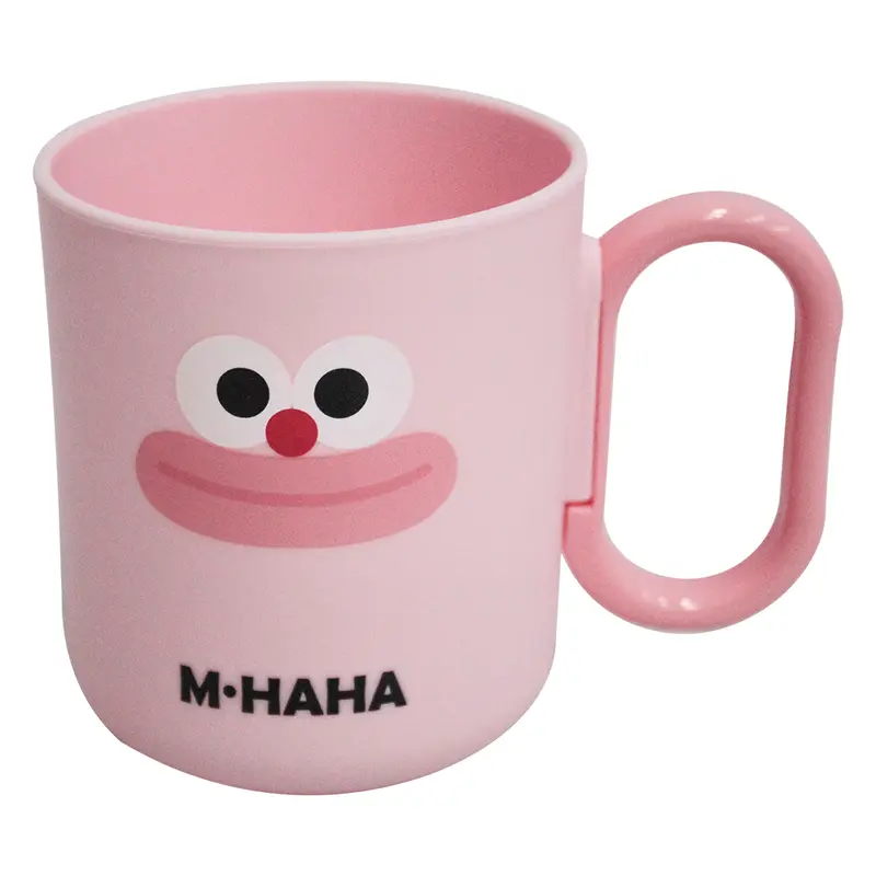 CANECA DE PLASTICO PALHACO COM ALCA REMOVIVEL 380ML