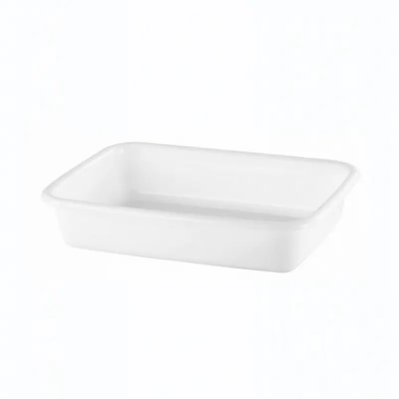 BANDEJA DE PLASTICO RETANGULAR LEITOSA MULTIUSO COM ALCA 3,5L 32X24X6,5CM