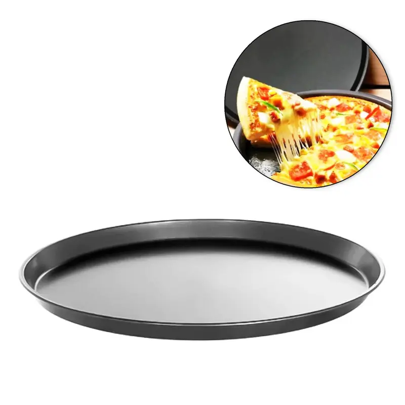 FORMA ASSADEIRA DE ACO CARBONO ANTIADERENTE PARA PIZZA 35CM DE Ø