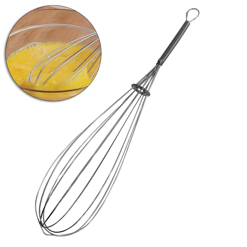 BATEDOR DE CLARA FOUET DE INOX MANUAL 25X6CM