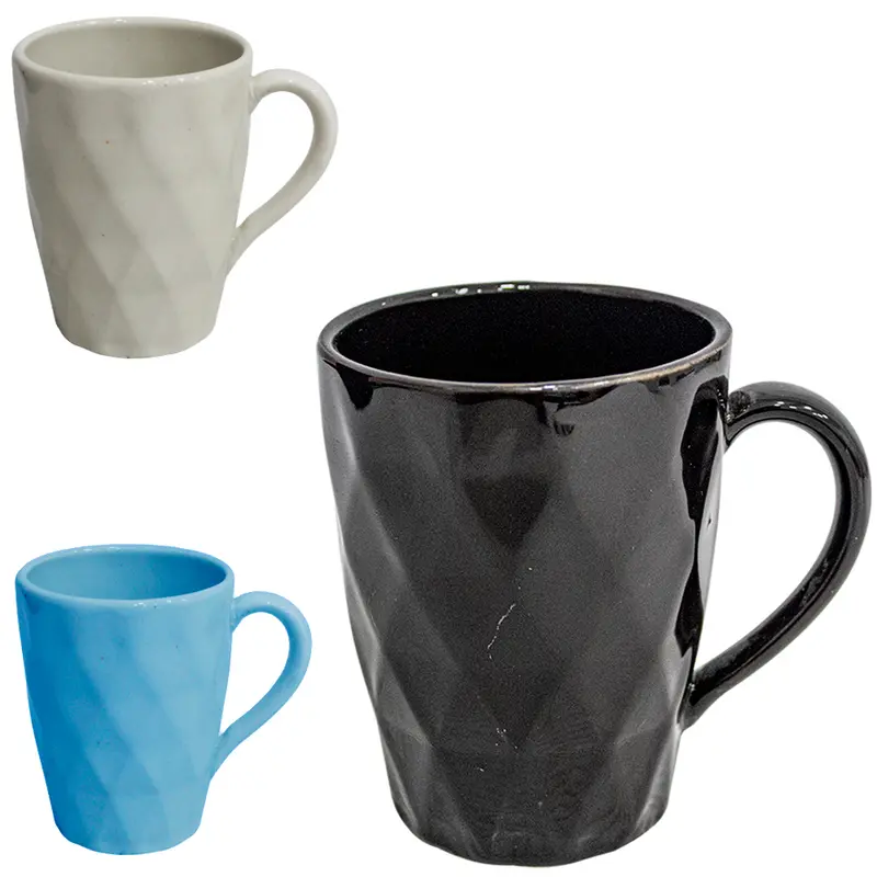 CANECA DE PORCELANA DIAMANTE 370ML