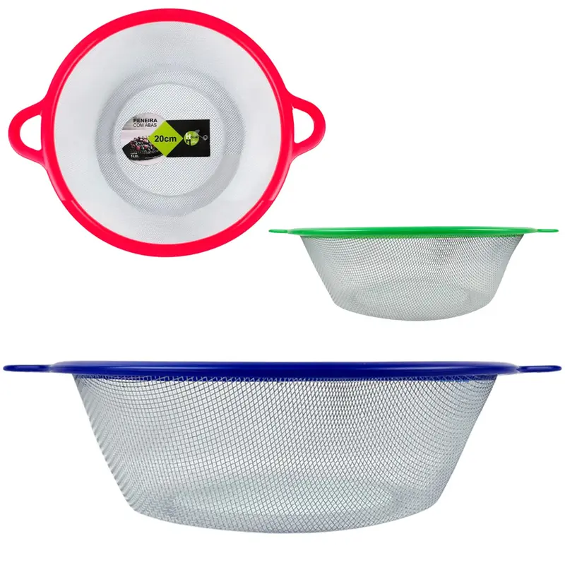 PENEIRA COADOR COM ALCA PLASTICO 7X24,5X20CM DE Ø