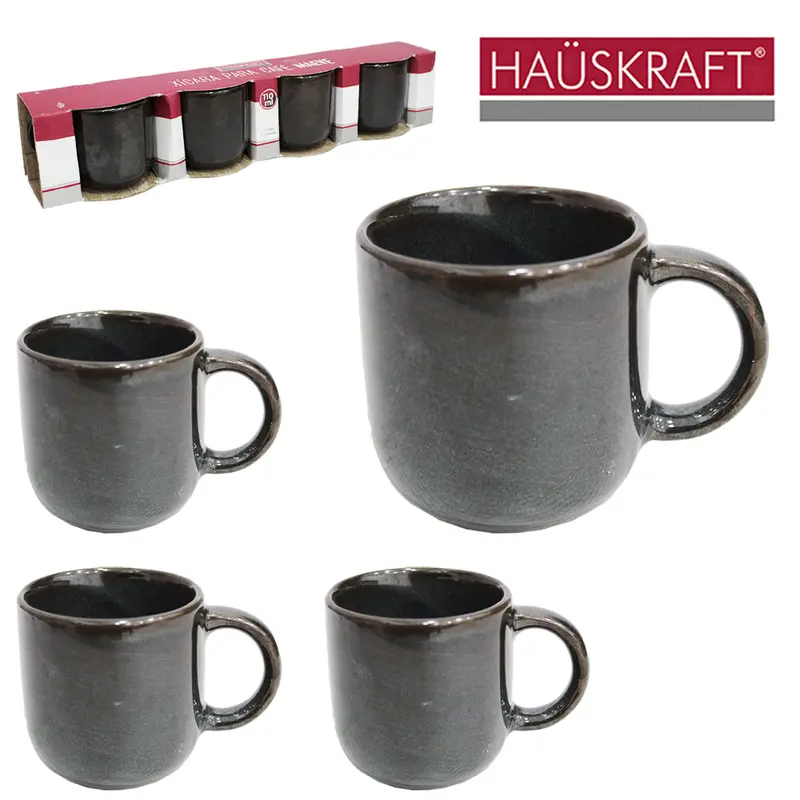 JOGO DE XICARA DE PORCELANA PARA CAFE MAEVE HAUSKRAFT COM 4 PECAS 110ML