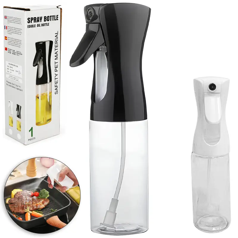 AZEITEIRO / VINAGREIRO SPRAY DE VIDRO COM TAMPA DE PLASTICO 300ML