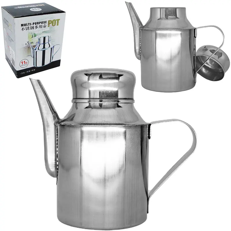 AZEITEIRO DE INOX 300ML NA CAIXA