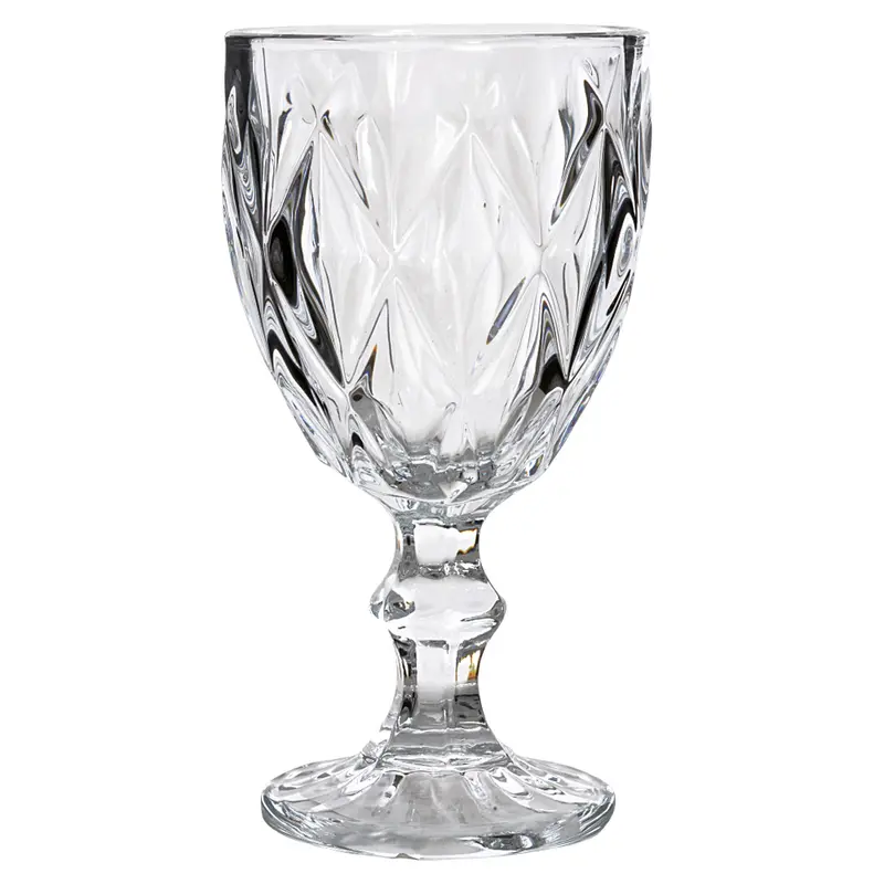 TACA DE VIDRO PARA AGUA / VINHO DIAMANTE ALBA 250ML