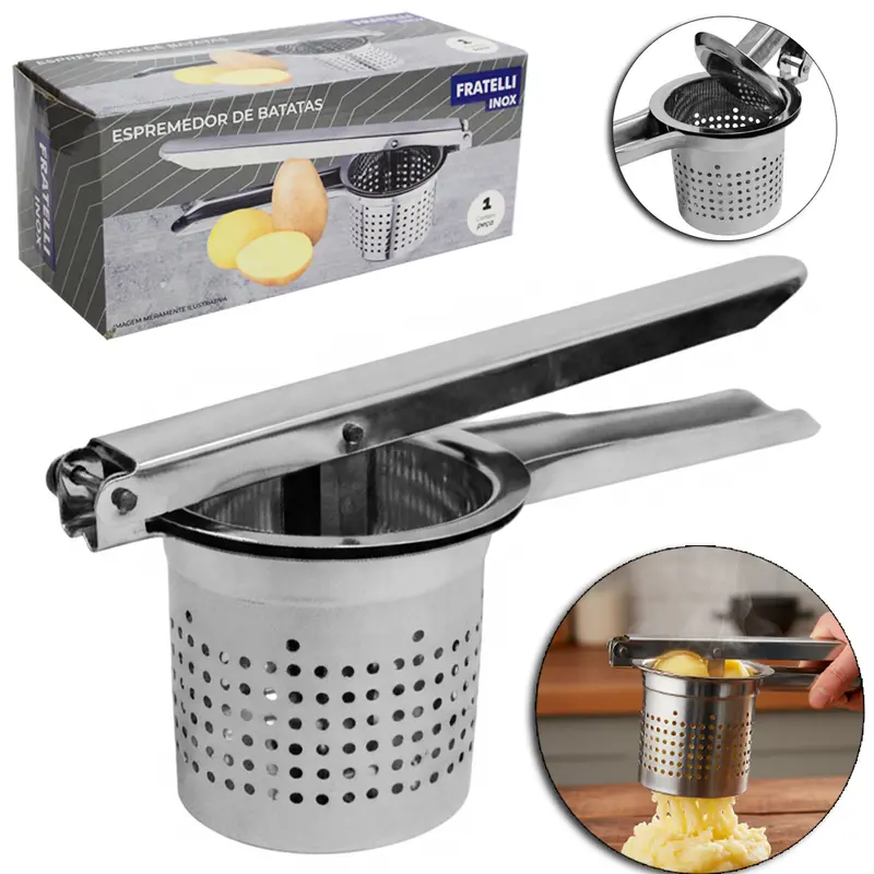 ESPREMEDOR / AMASSADOR DE BATATA DE INOX 26CM