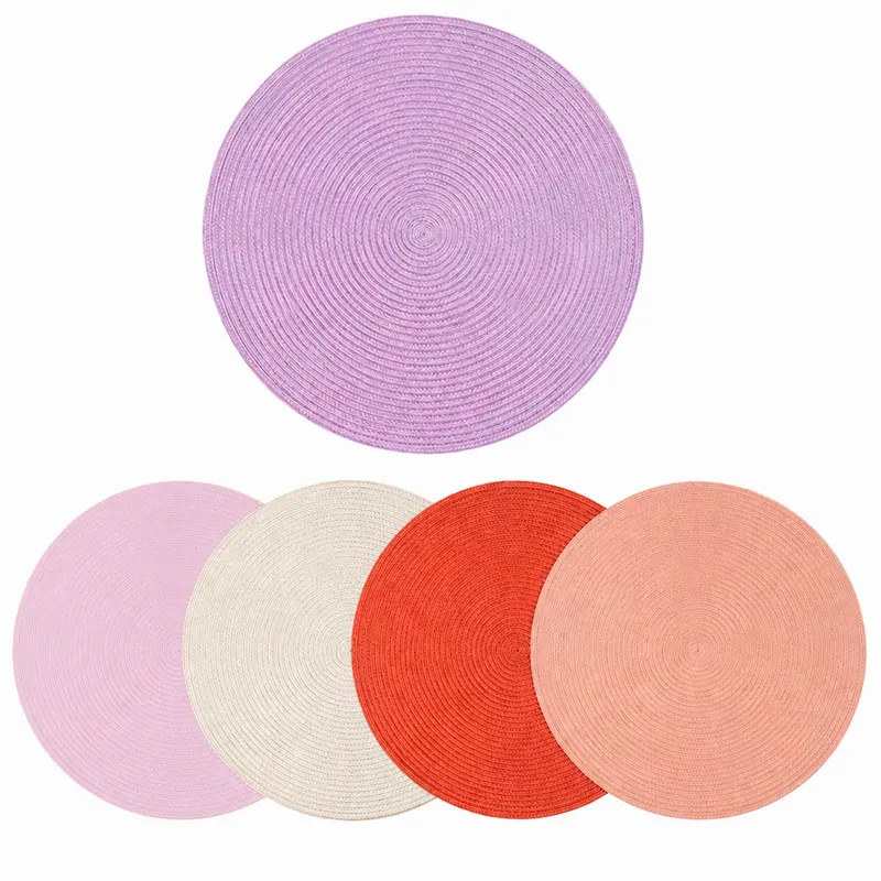TOALHA LUGAR AMERICANO DE PVC REDONDA COLORS 38CM DE Ø
