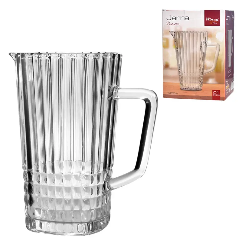 JARRA DE VIDRO BRESCIA 1450ML