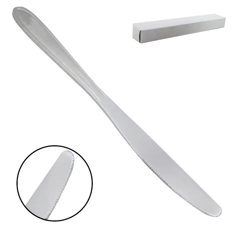 FACA DE SOBREMESA DE INOX LUANA COM 12 PECAS 18,5CM NA CAIXA