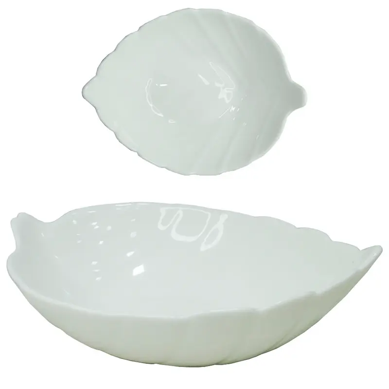 PETISQUEIRA DE VIDRO FOLHA BRANCO 200ML 14X11X5CM