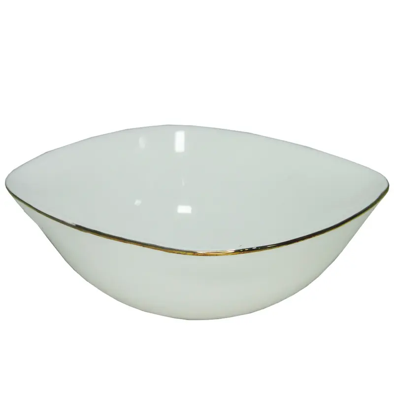 PETISQUEIRA DE VIDRO QUADRADA BRANCA 200ML 11X4CM