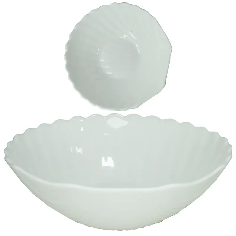 PETISQUEIRA DE VIDRO CONCHA BRANCO 300ML 13X4,5CM