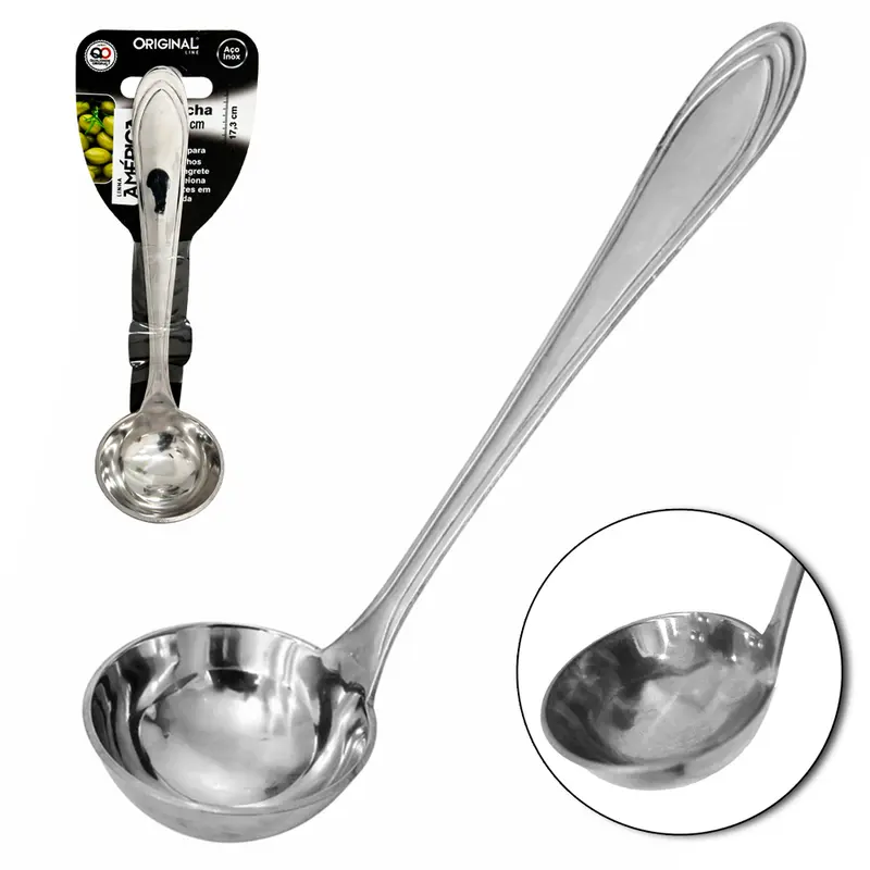 CONCHA DE INOX AMERICA 17,3X4,5CM DE Ø