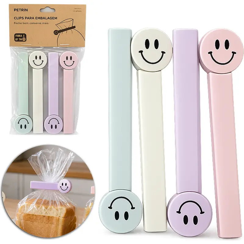 LACRA VEDA EMBALAGEM DE PLASTICO CARINHA MULTIUSO COM 4 PECAS 10,7X2,5CM