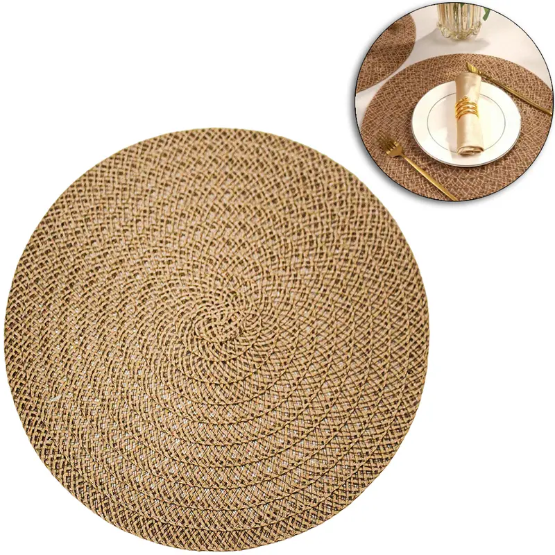 TOALHA LUGAR AMERICANO REDONDA DE PVC 38CM DE Ø