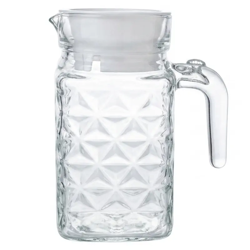 JARRA DE VIDRO COM TAMPA DE PLASTICO 600ML