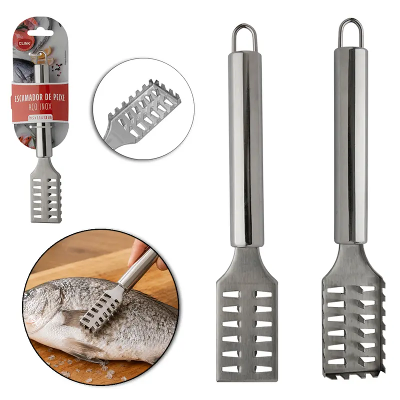 DESCAMADOR DE PEIXE DE INOX 18,5X3,3CM
