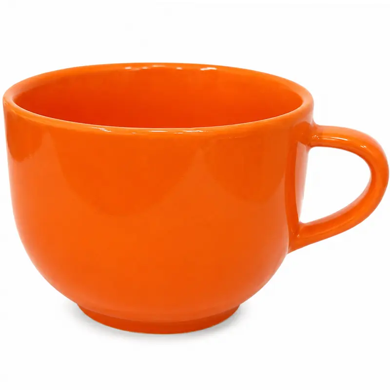 CANECA DE PORCELANA JUMBO LARANJA 450ML