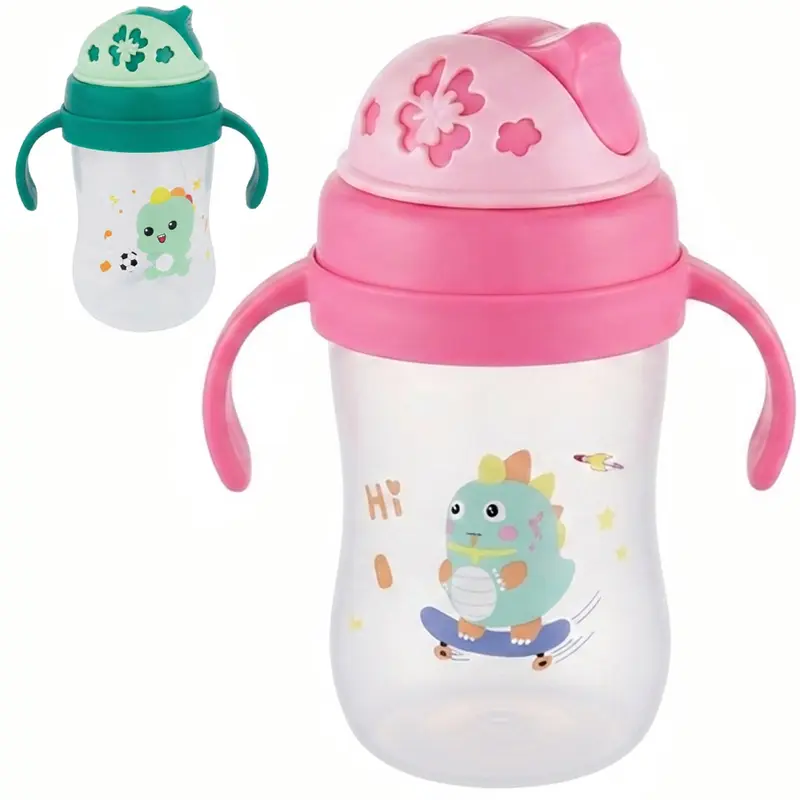 COPO BABY COM TAMPA E CANUDO + ALCA DE PLASTICO 300ML