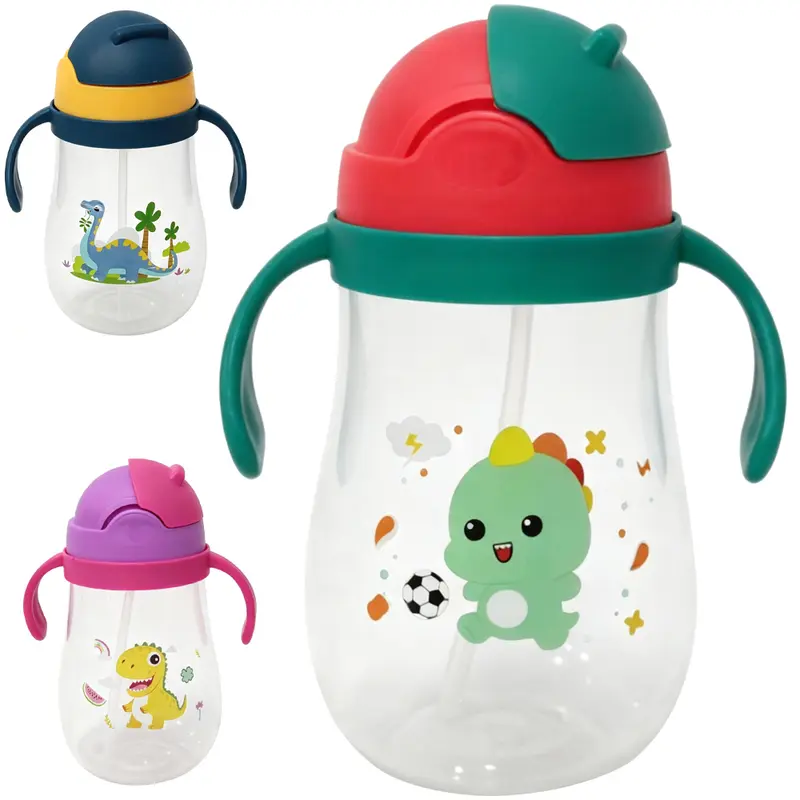 COPO BABY COM TAMPA E CANUDO + ALCA DE PLASTICO 500ML