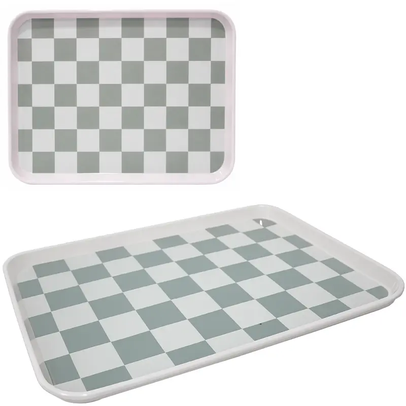 BANDEJA DE PLASTICO RETANGULAR 38X28,5X2CM