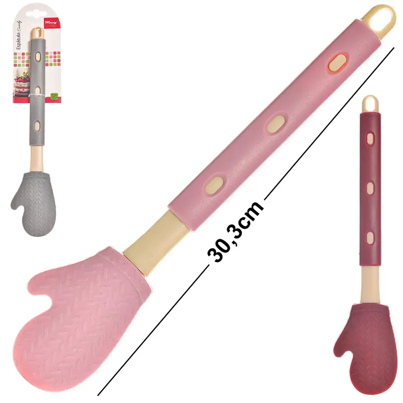 ESPATULA DE PAO DURO DE SILICONE LUVA CANDY 30,3X6CM