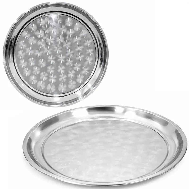 BANDEJA REDONDA INOX 45CM DE Ø