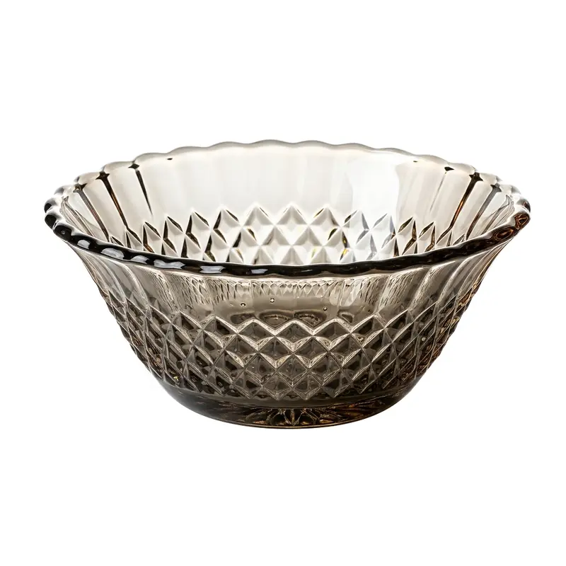 TIGELA DE VIDRO REDONDA PARA SOBREMESA BARROCO GOLD 200ML 12CM DE Ø