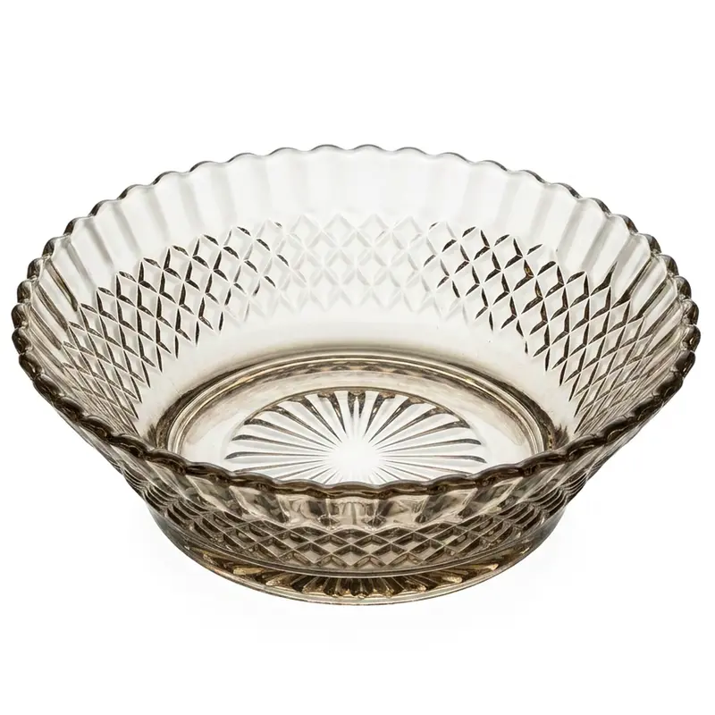 TIGELA DE VIDRO REDONDA BARROCO GOLD 570ML 17CM DE Ø