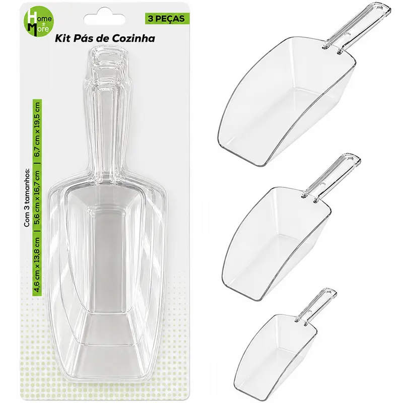 CONJUNTO DE PA / PEGADOR DE ACRILICO MULTIUSO COM 3 PECAS PMG