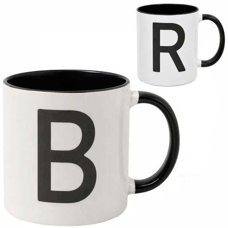 CANECA DE PORCELANA LETRA 420ML