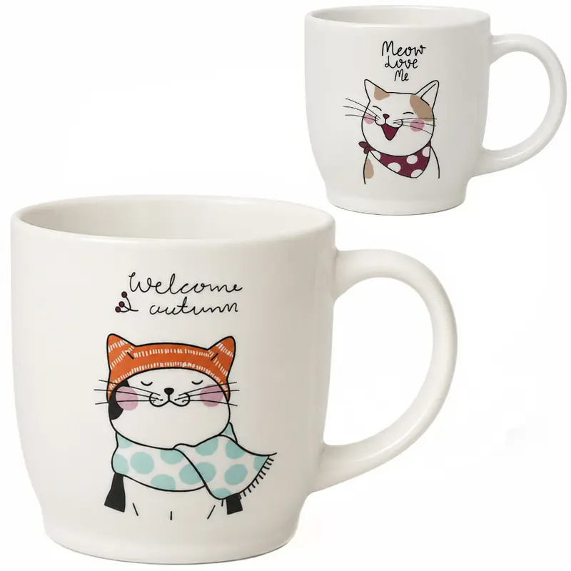 CANECA DE PORCELANA GATO 210ML