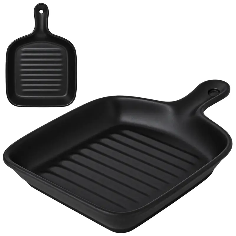 BANDEJA PETISQUEIRA DE MELAMINA QUADRADA COM PEGADOR 22,5X15X3CM