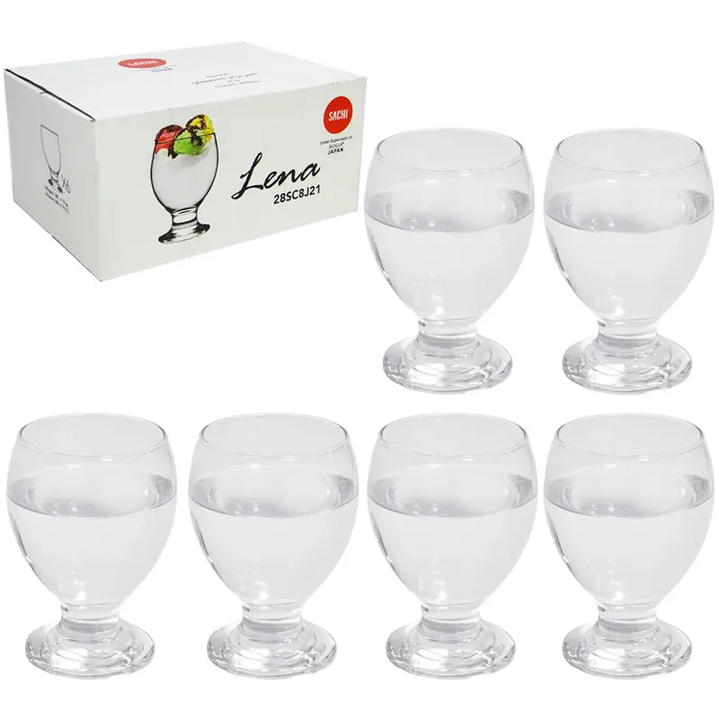 JOGO DE TACA DE VIDRO PARA CHOPP LENA COM 6 PECAS 250ML NA CAIXA