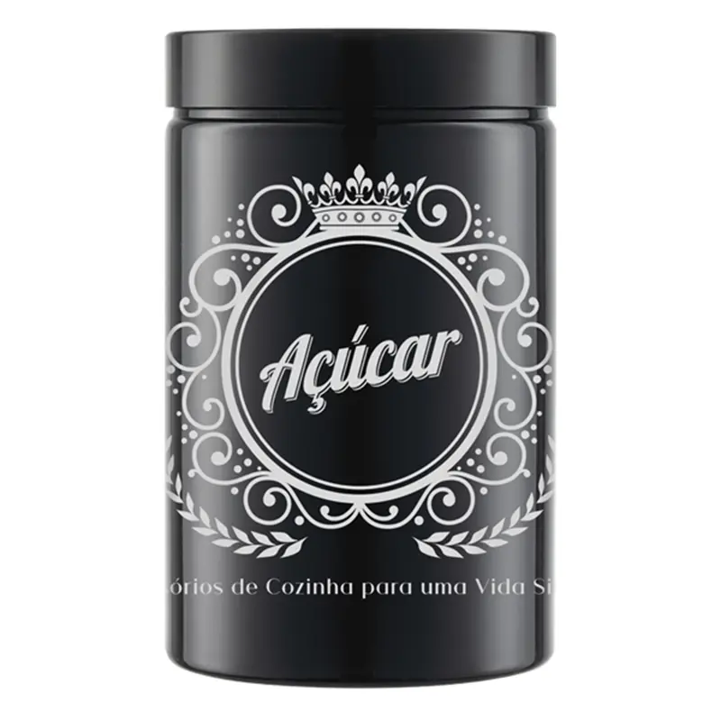 ORGANIZADOR DE PLASTICO REDONDO CLASSIC ACUCAR COM TAMPA DE ROSCA 1500ML