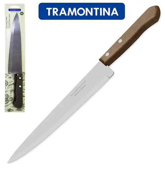 FACA DE CARNE / PEIXEIRA DE INOX 8'' CABO MADEIRA DYNAMIC