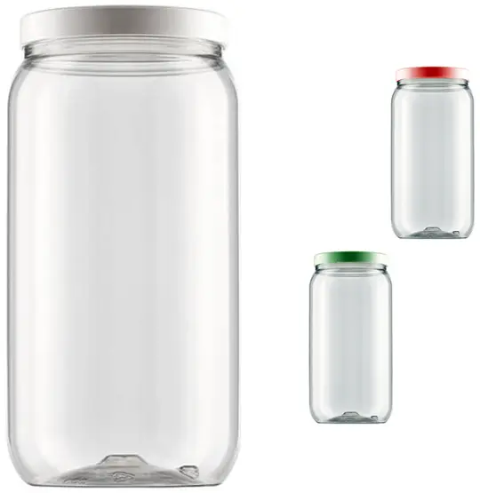 ORGANIZADOR DE PLASTICO REDONDO COM TAMPA DE ROSCA COLORS 2700ML