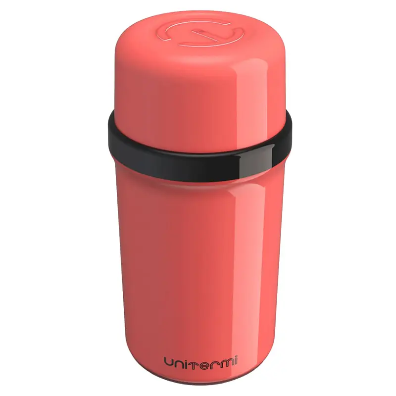 GARRAFA TERMICA COM AMPOLA DE VIDRO FANO ROSA 250ML