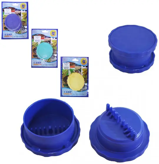 DESCASCADOR TRITURADOR DE ALHO DE PLASTICO REDONDO COLORS 8CM DE Ø NA CARTELA