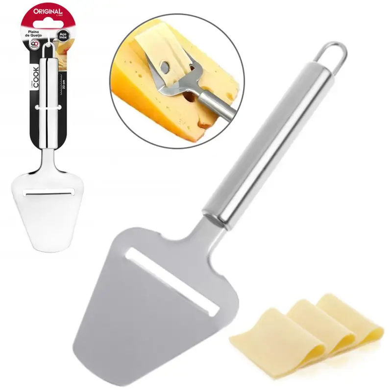 PLAINA DE QUEIJO DE INOX COOK 23CM NA CARTELA