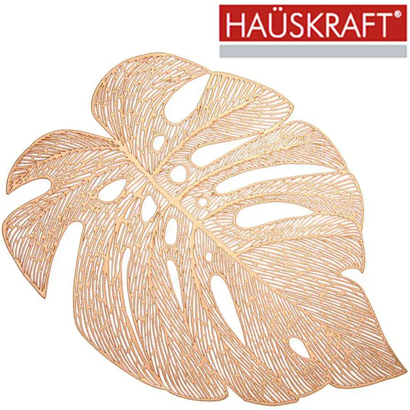 TOALHA LUGAR AMERICANO DE PVC TROPICAL DOURADO HAUSKRAFT 43X33CM