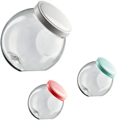 ORGANIZADOR DE PLASTICO COM TAMPA COLORS 2400ML