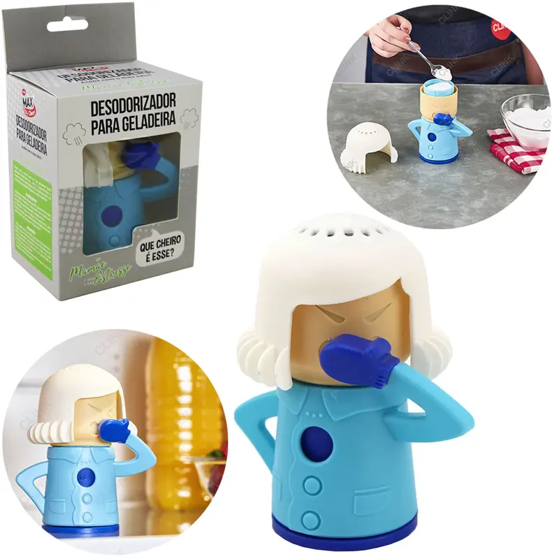 DESODORIZADOR DE GELADEIRA DE PLASTICO MAMAE ESTRESSE 150ML 13,5X11CM