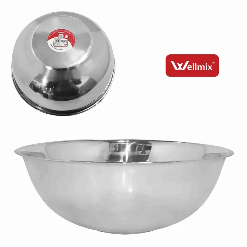 TIGELA SALADEIRA REDONDA DE INOX FUNDA 8,4L 36CM DE Ø