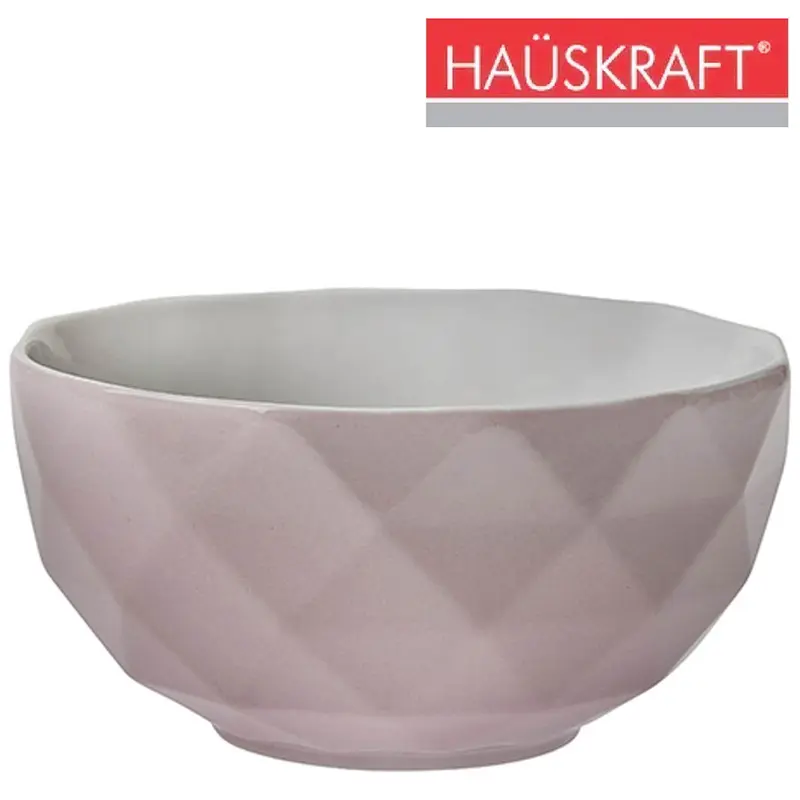 TIGELA CUMBUCA DE PORCELANA BOWL ROSA ZIMA HAUSKRAFT 540ML