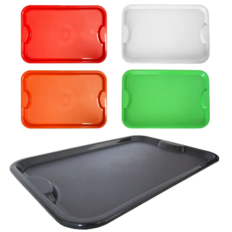 BANDEJA DE PLASTICO RETANGULAR GRANDE COLORS 48X33CM