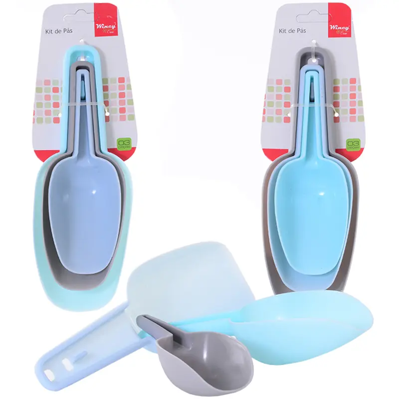 CONJUNTO DE PA / PEGADOR DE PLASTICO MULTIUSO 3 PECAS PMG