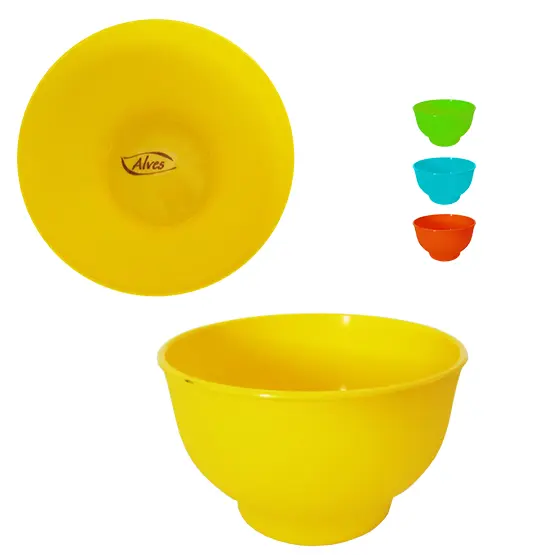 TIGELA DE PLASTICO REDONDA FUNDA COLORS 800ML
