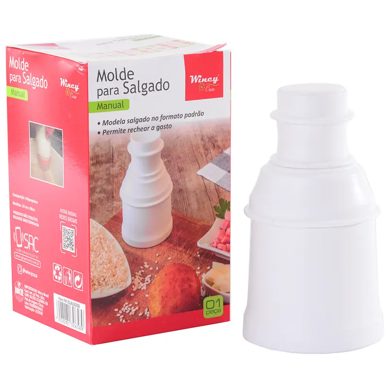 FORMA DE PLASTICO PARA SALGADO 14X8CM DE Ø NA CAIXA